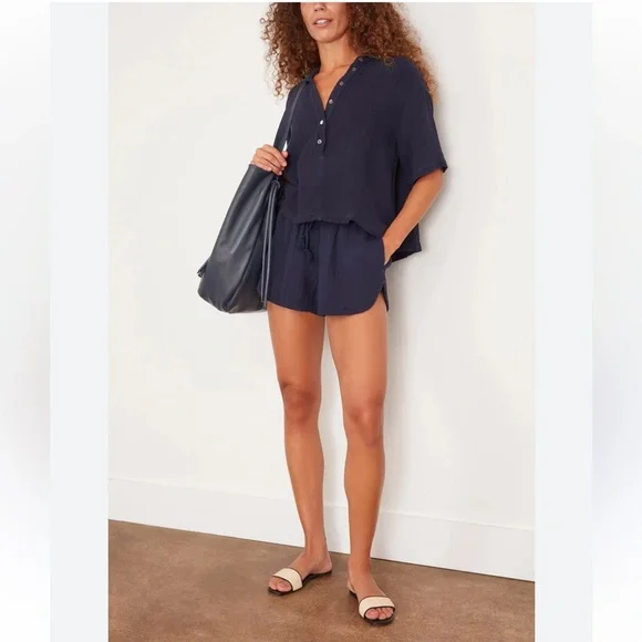 XIRENA Starla Short - North Star navy soft cotton shorts NWT - Picture 11 of 11